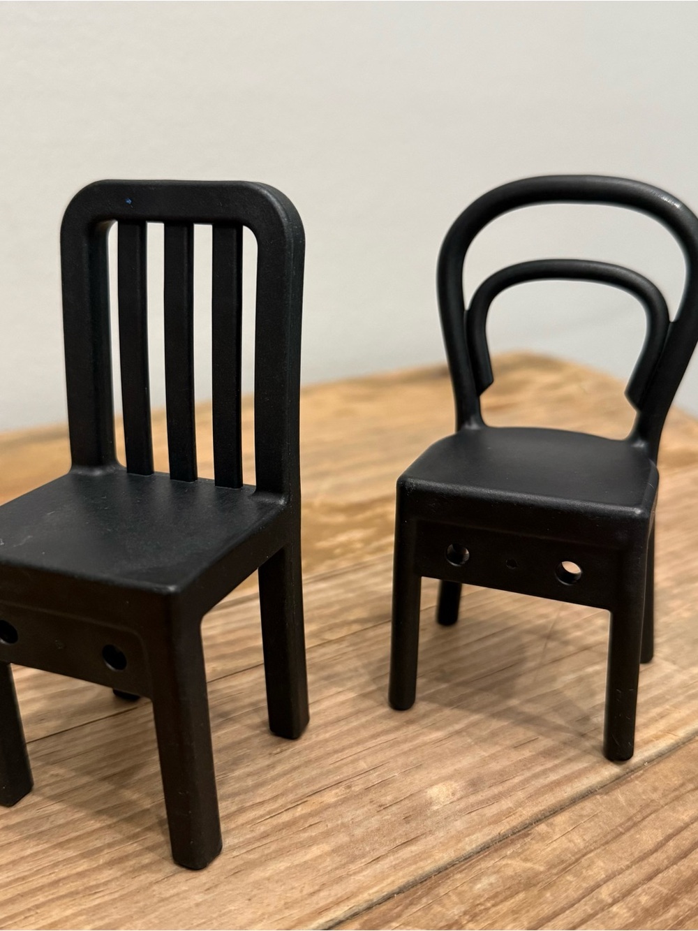 Towel hanger IKEA Black Mini Decorative Chairs - Set of 2
